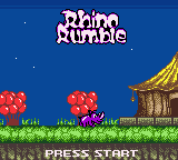 Rhino Rumble (USA) Title Screen